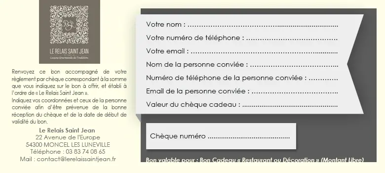 Chèque Cadeau 2
